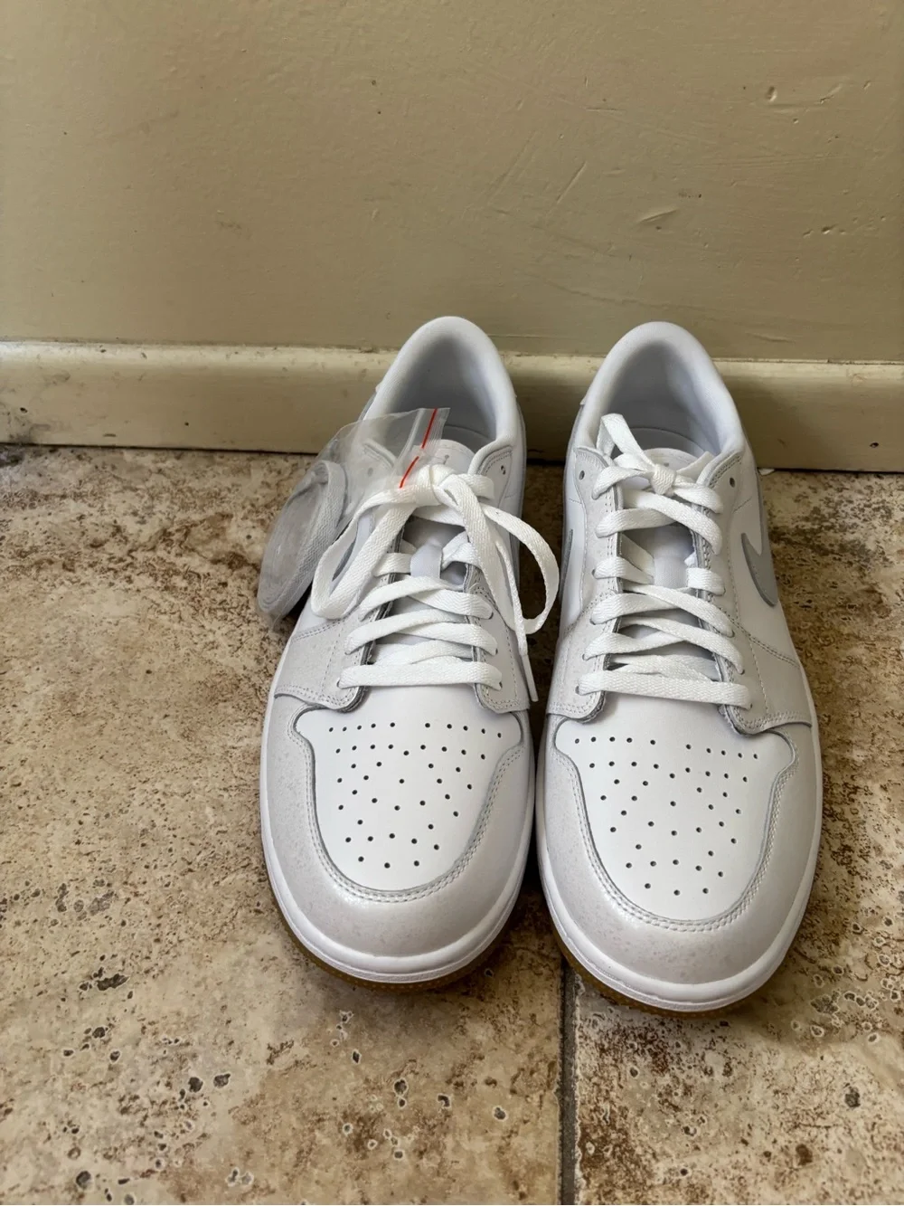 Air Jordan 1 Low G White Gum Men's Size 10.5 DD9315-111 Golf Shoes